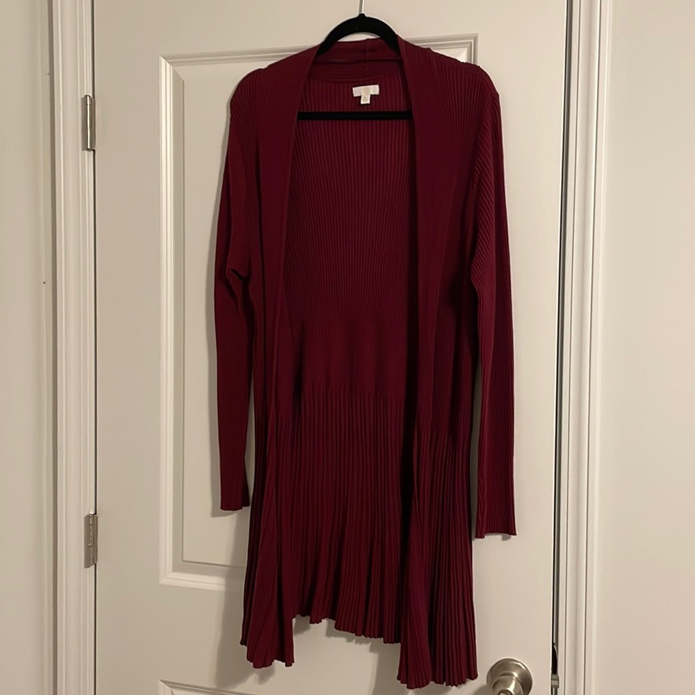 Burgundy Charming Charlie Cardigan